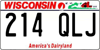 WI license plate 214QLJ