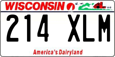 WI license plate 214XLM