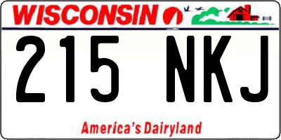 WI license plate 215NKJ