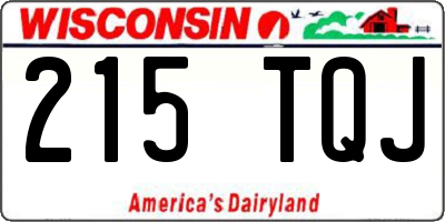 WI license plate 215TQJ