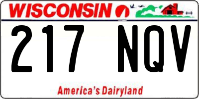 WI license plate 217NQV