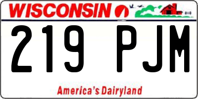 WI license plate 219PJM