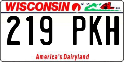 WI license plate 219PKH