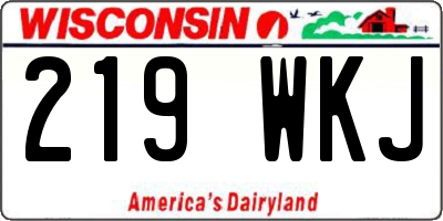 WI license plate 219WKJ