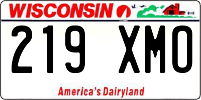 WI license plate 219XMO