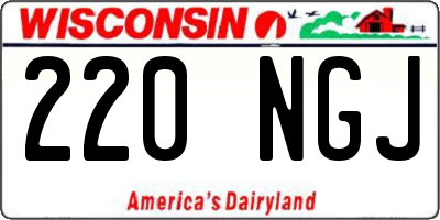WI license plate 220NGJ