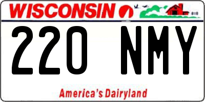 WI license plate 220NMY