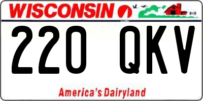 WI license plate 220QKV