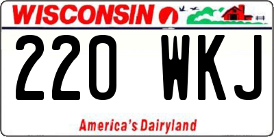 WI license plate 220WKJ
