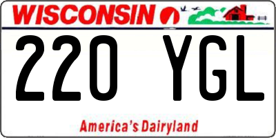 WI license plate 220YGL