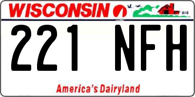 WI license plate 221NFH