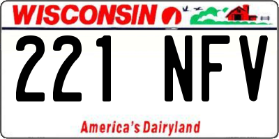WI license plate 221NFV