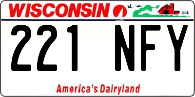 WI license plate 221NFY