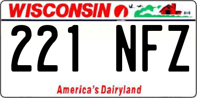 WI license plate 221NFZ