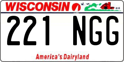WI license plate 221NGG