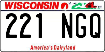 WI license plate 221NGQ