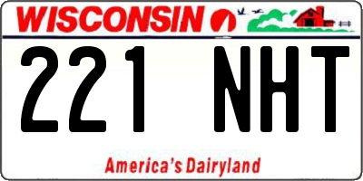 WI license plate 221NHT