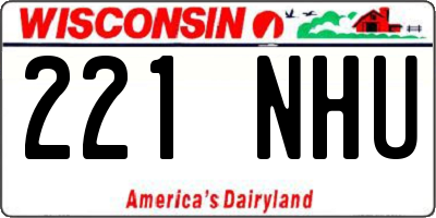 WI license plate 221NHU
