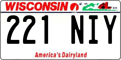 WI license plate 221NIY