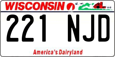 WI license plate 221NJD