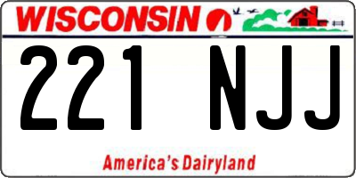 WI license plate 221NJJ