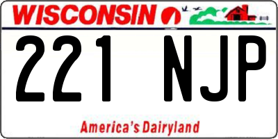 WI license plate 221NJP