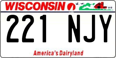 WI license plate 221NJY