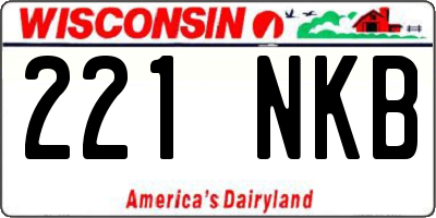 WI license plate 221NKB