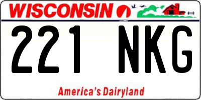 WI license plate 221NKG
