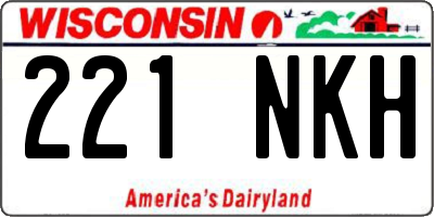 WI license plate 221NKH