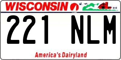 WI license plate 221NLM