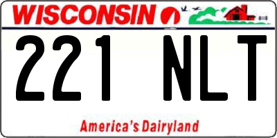 WI license plate 221NLT