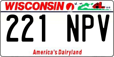 WI license plate 221NPV