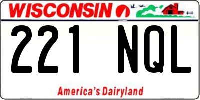 WI license plate 221NQL