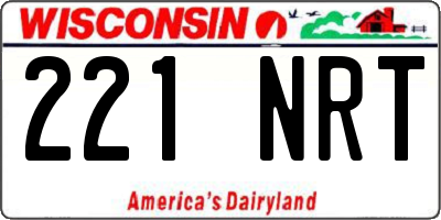 WI license plate 221NRT