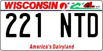 WI license plate 221NTD