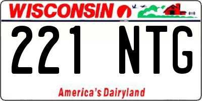 WI license plate 221NTG