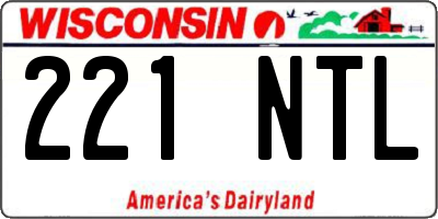 WI license plate 221NTL