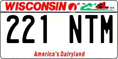 WI license plate 221NTM