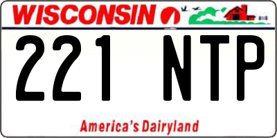 WI license plate 221NTP