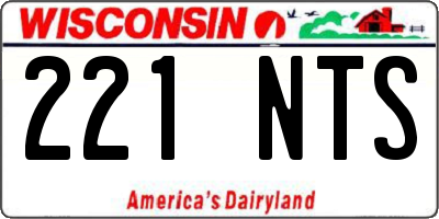 WI license plate 221NTS