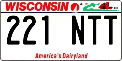 WI license plate 221NTT