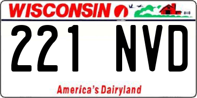 WI license plate 221NVD