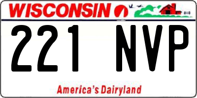 WI license plate 221NVP