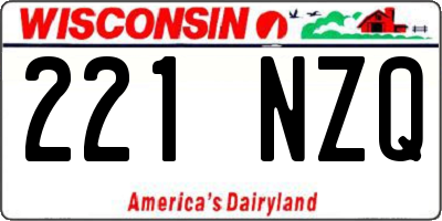 WI license plate 221NZQ