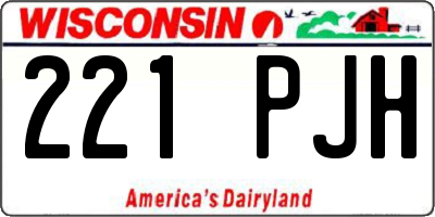 WI license plate 221PJH