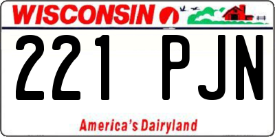 WI license plate 221PJN
