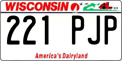 WI license plate 221PJP