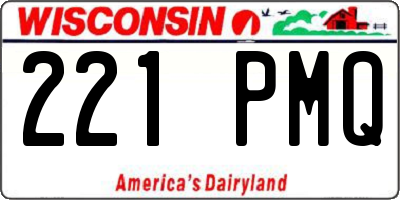 WI license plate 221PMQ