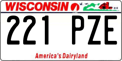 WI license plate 221PZE